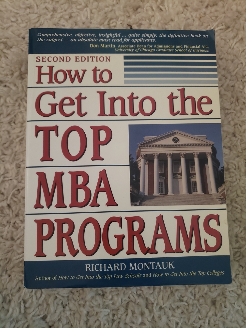 How to Get Into the Top MBA Programs - White & Red Cover by